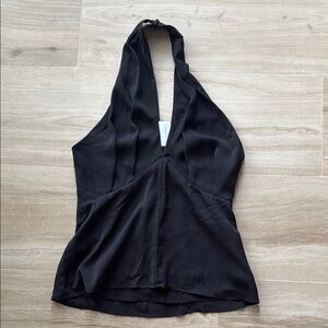 Banana Republic Black Halter Blouse